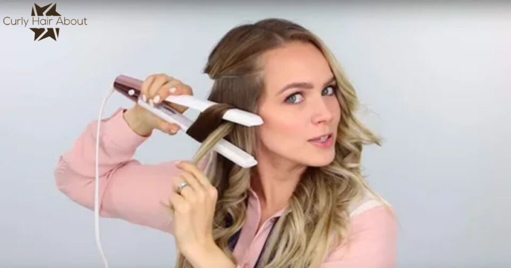 Curling Hair with a Straightener Made Easy