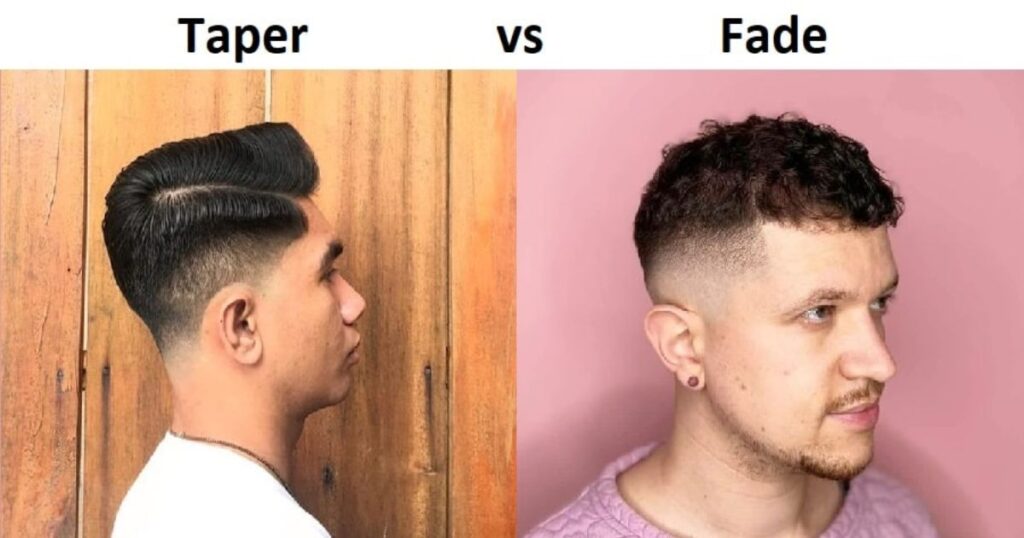 Skin fade vs. taper fade